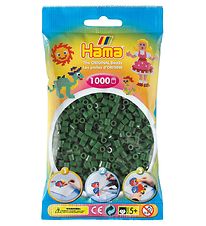 Hama Midi Beads - 1000 pcs - Forest green