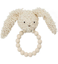 Smallstuff Rattle Teether - Rabbit - Silicone - Off White Boucl