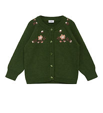 Hust and Claire Cardigan - Carlota - Knitted - Green Lake w. Flo