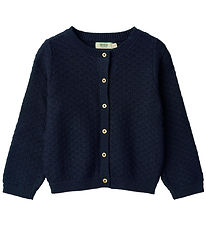 Wheat Cardigan - Knitted - Magnella - Navy