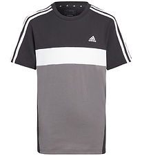 adidas Performance T-shirt - J 3S TIB T - Black/Grey/White