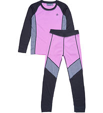 Color Kids Ski Underwear - Colorblock - Violet Tulle